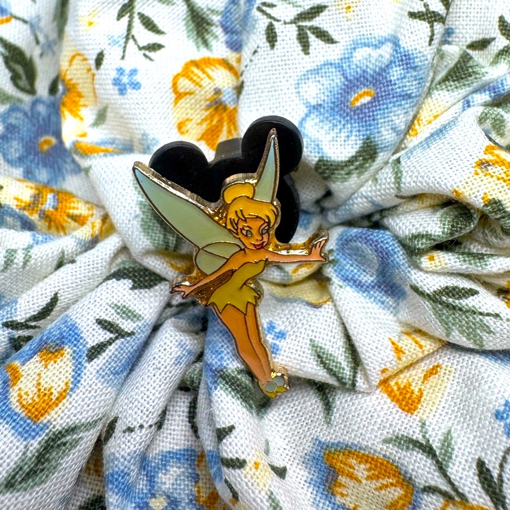 Tiny Tinker Bell Gold Enamel Pin